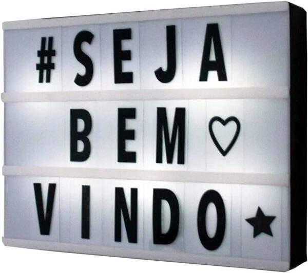 Quadro Led Decorativo Lightbox Letreiro Luminoso